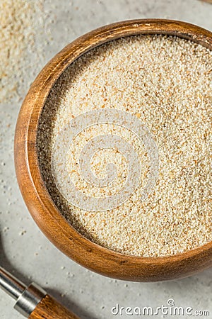 Organic Raw Milled Wheat Farina Grain Stock Photo