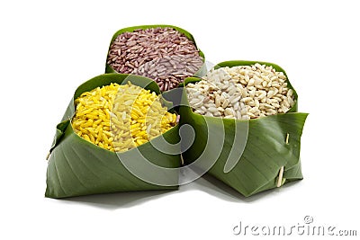 Organic rice Stock Photo