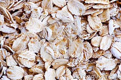 Organic rolled oats Stock Photo