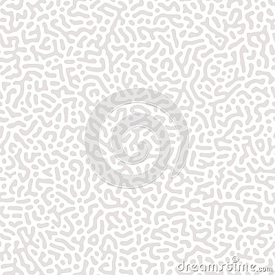 Organic seamless pattern. Irregular bacteria background. Repeated line patern. Dashes turing surface. Compound structure. Uneven Vector Illustration