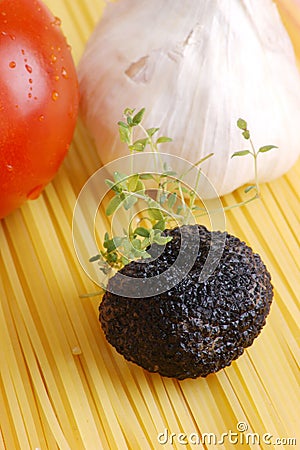 Organic summer truffle w Stock Photo
