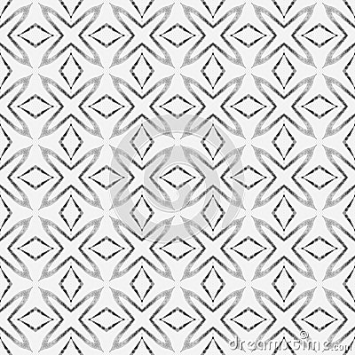 Organic tile. Black and white beautiful boho chic Stock Photo