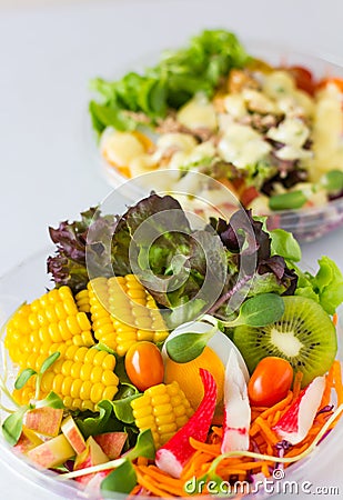 Organic vegetable salad. Stock Photo