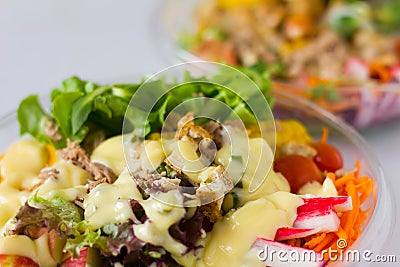 Organic vegetable salad. Stock Photo