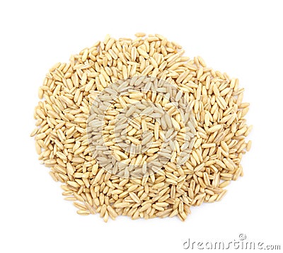 Organic whole oat groats Stock Photo