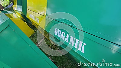 Organik and Anorganik Trash Stock Photo