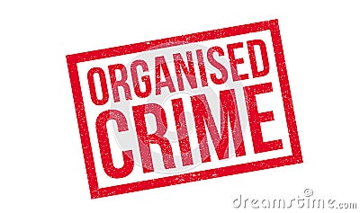 Organised Crime rubber stamp Vector Illustration