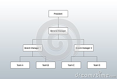 Organization Chart Vector Illustration