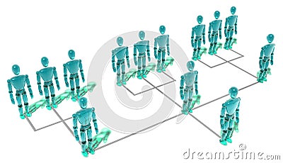 Organization chart Stock Photo