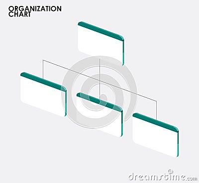 Organization chart infographics with tree,Organization chart tem Vector Illustration