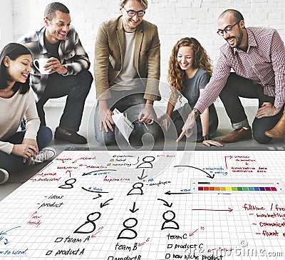 Organization Chart Management Planning Concept Stock Photo