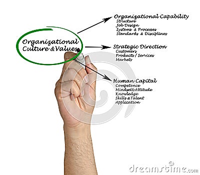 Organizational Culture&Values Stock Photo