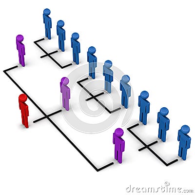 Organizational structure Stock Photo