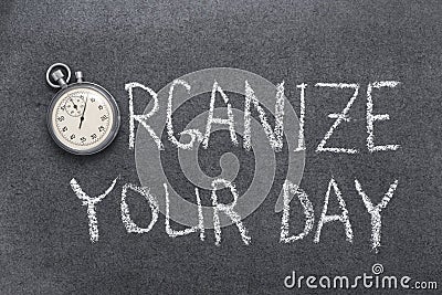 Organize your day Stock Photo