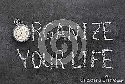 Organize your life Stock Photo