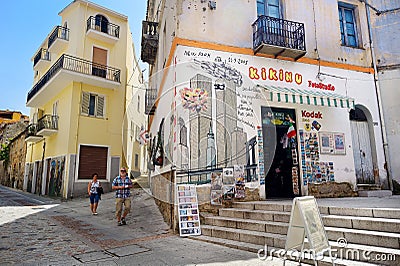 ORGOSOLO, ITALY - MAY 21, 2014: Wall paintings Editorial Stock Photo