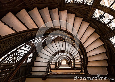 Oriel staircase Editorial Stock Photo