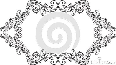 Orient acanthus page Vector Illustration