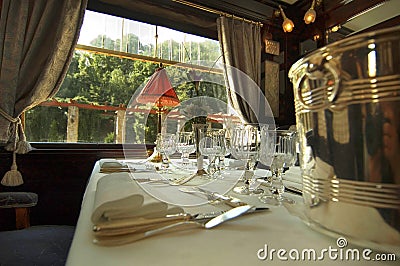 Orient Express Interior Stock Photo