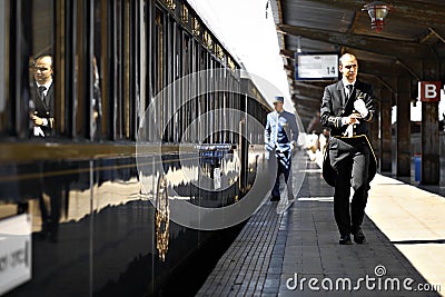 Orient Express train Editorial Stock Photo