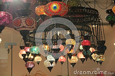 Orient Lights in the shop Stock Photo