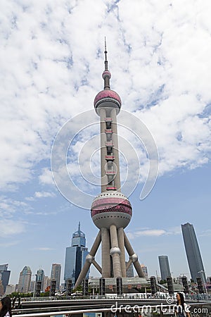 Orient Pearl Tower Editorial Stock Photo