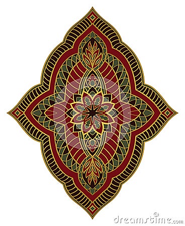 Oriental abstract ornament. Vector Illustration