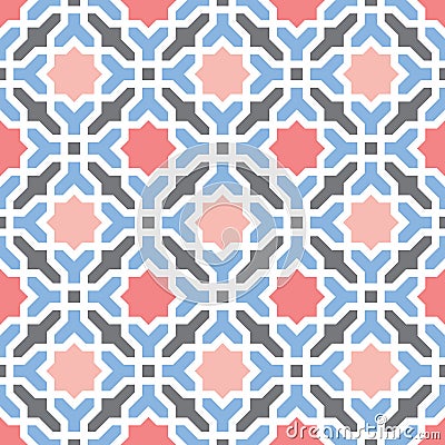 Oriental arabian geometrical decorative pattern Vector Illustration