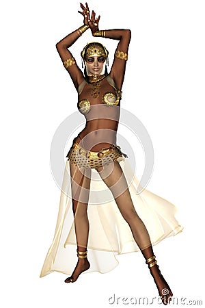 Oriental Bellydancer Stock Photo