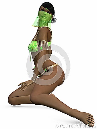 Oriental Bellydancer Stock Photo