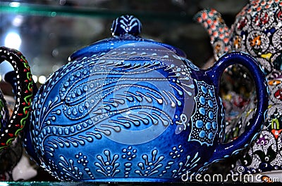 Oriental ceramic tableware Stock Photo