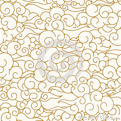 Oriental clouds pattern Vector Illustration