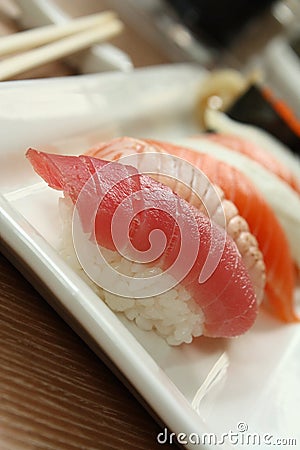 Oriental Delicacy - Sushi Stock Photo