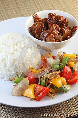 Oriental Food Stock Photo