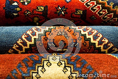 Oriental rugs Stock Photo