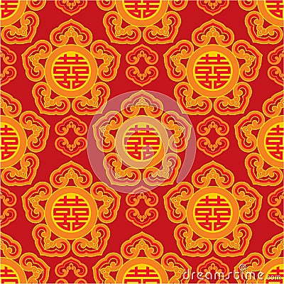 Oriental Seamless Pattern Vector Illustration