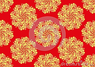 Oriental Seamless Pattern Vector Illustration