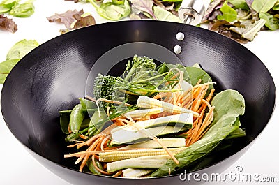 Oriental stir fry Stock Photo