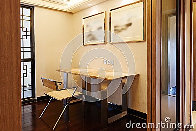 Oriental study room Stock Photo