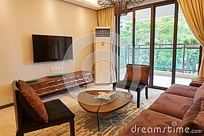 Oriental style living room Stock Photo