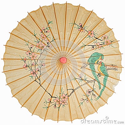 Oriental umbrella isolated Stock Photo