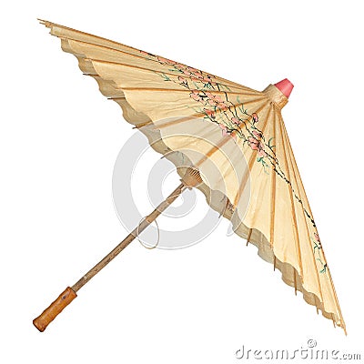 Oriental umbrella isolated Stock Photo