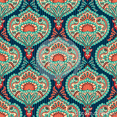 Oriental wallpaper pattern Vector Illustration