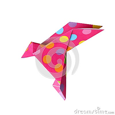 Origami bird Stock Photo