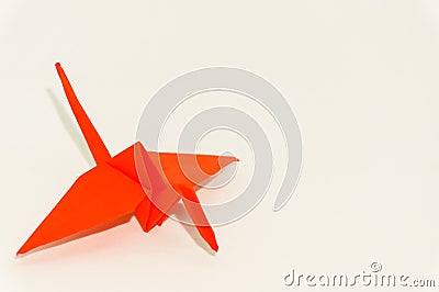 Origami crane Stock Photo