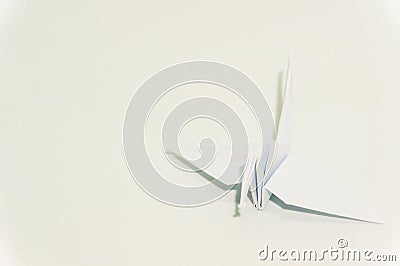 Origami crane Stock Photo