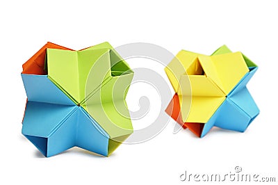 Origami kusudama Stock Photo