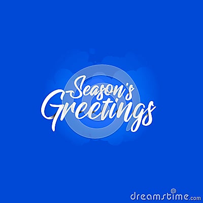 Origami lettering of Season s Greetings Vector Illustration