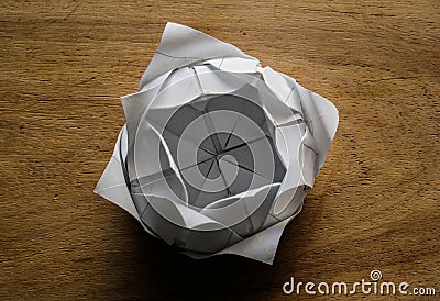 Origami Lotus Stock Photo