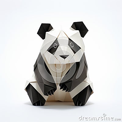 Origami Panda: A Stunning Creation By Russell Dongjun Lu Stock Photo